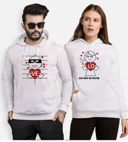 Resim Tshirthane Kalbimin Hırsızı Sevgili Kombinleri Kapüşonlu Kombini 