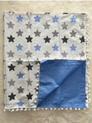 Resim Ponponlu Kundak Mavi 