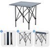 Resim Argeus 54024 Akordion Katlanabilir Alüminyum Antrasit Kamp ve Piknik Masası 