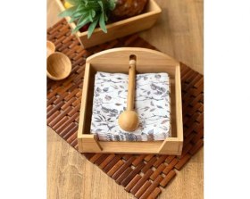 Resim S'82 Ahşap Peçetelik 