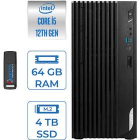 Resim MSI Pro DP180 Intel Core I5 12400 64GB 4tb SSD Intel UHD Grafik Freedos Masaüstü Bilgisayar MS422XTRF19 + Zettausbbellek 