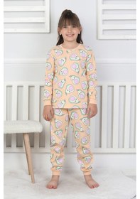 Resim Cute Avocado Desenli Kız Çocuk Pijama Takımı SOMON 