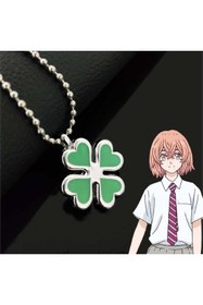 Resim Köstebek Anime Tokyo Revengers Hinata Tachibana Dört Yapraklı Yonca Kolye 