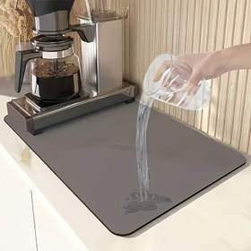 Resim Mutfağı Tezgahı Bulaşık Kurutma Matı, Kaymaz Kauçuk Tabanlı Isıya Dayanıklı Süzgeç Matları, Lekeleri Gizleyen Mutfak Süper Emici Süzme Matı, Restoranlar/Kafeler için Karavan Tuvalet Yedek Parçaları 