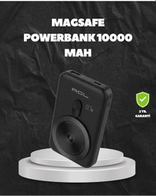 Resim Magsafe Uyumlu Kablosuz Powerbank Taşınabilir Hızlı Şarj 