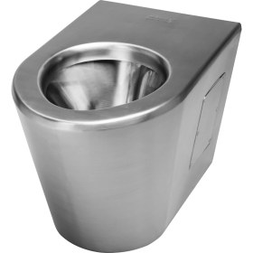 Resim Normo Paslanmaz Çelik Engelli Klozeti P Çıkışlı-Taharet Çubuklu 370x700x460mm (NRC-6038-PBXX) 