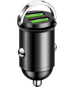Resim Toplam 200 W Mini Çift Bağlantı Noktalı Usb Araç Şarj Cihazı Çakmak Hızlı Şarj 200w Black B ' Beyaz 