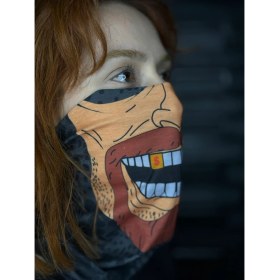 Resim Motobros Puro Içen Adam Desenli Baf Buff Bandana Boyunluk 