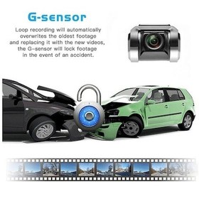 Resim Createtech Araba Dvr Kamera Usb Video Kaydedici, Döngü Kaydı Adas Full Hd Gece Görüşlü Gösterge 