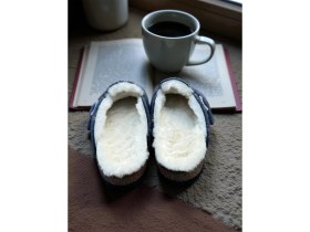 Resim Mycorni Gerçek Kürklü Anatomik Unisex Ev Terliği - Doğal Mantar Taban & Keçe Konfom 