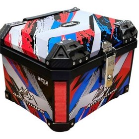 Resim Rexx Topcase Motosiklet 60 Litre Çanta Abs Arka Çanta Reknli Çanta 60 Litlere Su Geçirmez Kırılmaz Karışık 