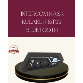 Resim Kont Motosiklet Sürüşleri Için BT22 Kask Bluetooth Kulaklık Mikrofonlu 