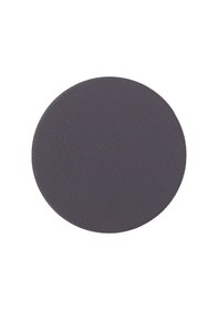 Resim Antrasit Oval Deri Bardak Altlığı Siyah 