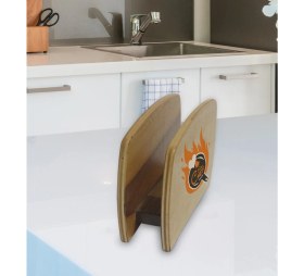 Resim BK Kişiye Özel Güzel Chef Tasarımlı Lüks Ahşap Peçetelik-6 