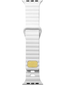 Resim Teknodur Watch Ultra 49mm Uyumlu Krd-73 Uyumlu Kordon-beyaz 