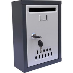 Resim veta metal Posta Kutusu 1'li-Antrasit-Gri 