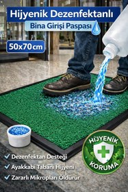 Resim Stepmat Myfloor Renkli Dezenfektan Hijyen Paspası Yeşil 