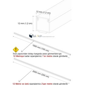 Resim Bilarch Kablo Kanalı Kaliteli Sağlam Ambalaj 1 Metre (Tüm Boyutlar) Yapışkanlı 