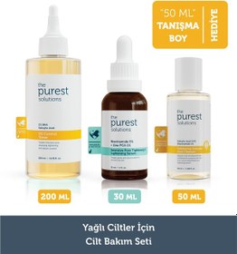 Resim Yağlı Ciltler İçin Cilt Bakım Seti Tonik 200ml Niacemide 50ml Salicytic Acid 50ml 