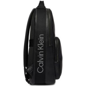 Resim Calvin Klein Erkek Dokuma Kayışlı Yuvarlak Siyah Sırt Çantası 