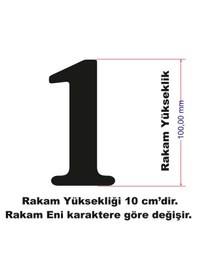 Resim Stencil Rakam Boyama Şablonu X062-sayı Rakam Yüksekliği 10 Cm 