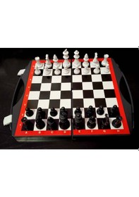 Resim Kutulu Çantalı Satranç Takımı Plastik Chess Oyun Seti 