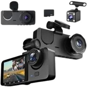 Resim 1080p Ön + 720p Arka & İç Kamera Suya Dayanıklı Araç Güvenlik Kamerası 