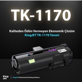 Resim Kingjet Kyocera Uyumlu Tk-1170 Standart Kapasiteli 10'lu Paket Çipli Muadil Toner M2040 M2540 