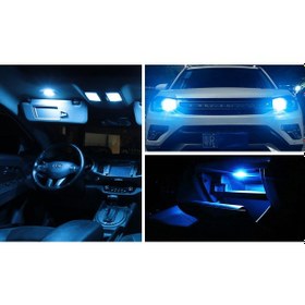 Resim Femex T10 3030 Chip 12Ledli Buz Mavi Turkuaz Led Ampul Aktif Canb 