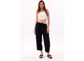 Resim Genius Store Kadın Şalvar Cepli Ayrobin Şalvar Pantolon Ayarlanabilir Beli Lastikli Pantolon Kadın-Şalvar 