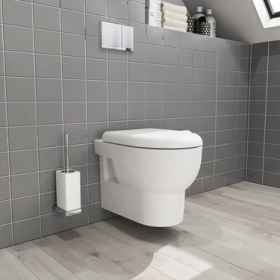 Resim Isvea Absolute Asma Klozet +R30 Yavaş Kapanan Duroplast Kapak 