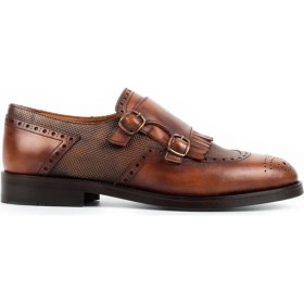 Resim Zerbay Lhotse Microlight Taban Çift Tokalı Hakiki Deri Erkek Klasik Ayakkabı, Monkstrap, Loafer 