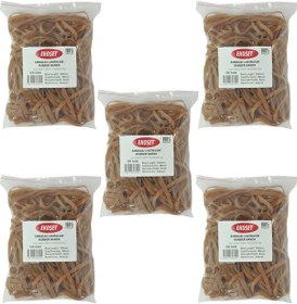Resim Ekoset 150X5Mm Geniş Kauçuk Paket Ambalaj Kasa Lastiği 500 Adet 