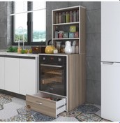 Resim Kenzlife ankastre fırın dolabı aybirgen crd 165*60*56 mutfak çekmeceli 