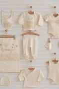 Resim Nenny Baby Bej Rengi Unisex 10 Parça Kelebekli Organik Antialerjik Yeni Doğan Hastane Çıkışı 