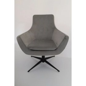 Resim Bintaş Mobilya Fahren Rahat Gri Kumaş Küçük Otel Koltuğu 