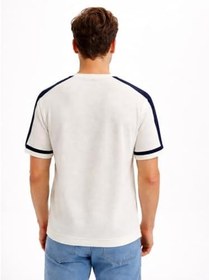 Resim Cazador Triko Bisiklet Yaka T-shirt Erkek 34045 Ekru 
