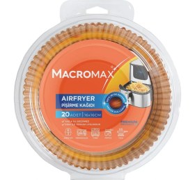 Resim Mabeyn Macro Max Airfryer Pişirme Kağıdı 20 Adet, 16X16 Cm, Yanmaz Yağ ve Su Geçirmez Hazne 