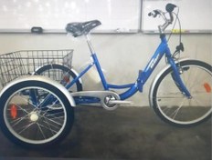 Resim FSC BBF Cargo Nexus 3 Vites Ön V-Arka Kontra Fren Ön 26-Arka 24 Jant Katlanır Kargo Bisikleti Mavi 