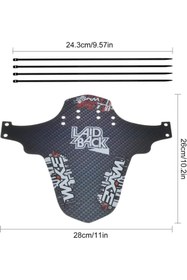 Resim SARİSSA BİSİKLET Wake Mtb Bisiklet Çamurluk Trekking Ön Veya Arkaya Takılabilir 4 Adet Cırt Kelepçe Hediyeli Laid Bac 