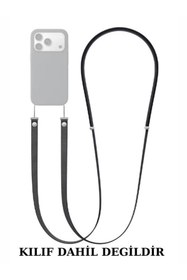 Resim Massemr iPhone Tüm Serilerle Uyumlu Ayarlanabilir Crossbody Telefon Askısı Dayanıklı Şık Premium 