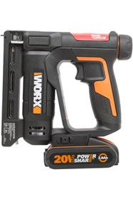 Resim STOREMAX WX843 20Volt/2.0Ah. Li-ion Şarjlı Profesyonel 6-14mm Zımba ve 15mm Çivi Çakma + 3500 adet Yedek Zımb 