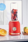 Resim Karaca Retro Personal Blender Kırmızı 