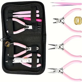 Resim 8 adet/5 adet/3 adet/2 adet DIY üretimi için ileri düzey bir araç kiti, üç farklı tip saç tokası, iki toz pensesi, rastgele renkli bir koni, açık bir halka ve bir ölçüm bandı içerir. Başlangıçlar ve uzmanlar için uygundur ve aileler için olmazsa olmazdır. 