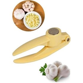 Resim Pratik Kolay Yıkanabilir Sarımsak Ezme Aparatı Sarımsak Ezici Pres Çelik 