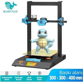 Resim Bluer Plus Blu-5 Dokunmatik Ekranlı 3d Yazıcı Printer 300mmx300mmx400mm 