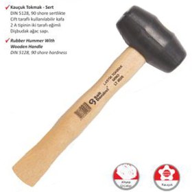 Resim evimdeyokyok S.D. Ağaç Saplı Lastik Tokmak No:40 