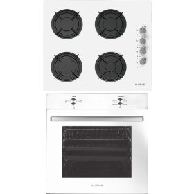 Resim Alveus Akasya 2'li Beyaz Ankastre Set (GLS640 - MFA604) 