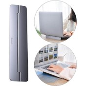 Resim Taşınabilir Basit Metal Katlanabilir Dizüstü Bilgisayar Standı Yükseltici, 8 Derece Eğim Açısı Tasarımı - 