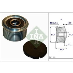 Resim Ina Alternatör Kasnak Rulmanlı 8-kanal Mercedes N11.9954 